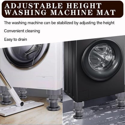 Dryer Anti Vibration Pads, Refrigerator Stand, Washing Machine Stand, Height Adjustment Stand, Fridge Stand & Furniture Base Stand (Pack of 4)