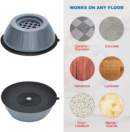Anti Vibration Pads with Suction Cup Fee (Set of 4 PCS)