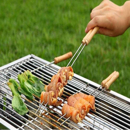 Steel 12 Pcs Barbeque Skewers Premium Quality /BBQ Sticks
