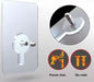 Punch-Free Non-Marking Screw Stickers Wall Picture Hook, Sticker Wall Mounted Hook- Pack of 5