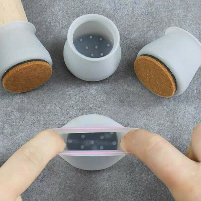 Silicon Chair, Table Leg Cover Cups - 4 Pcs Pack