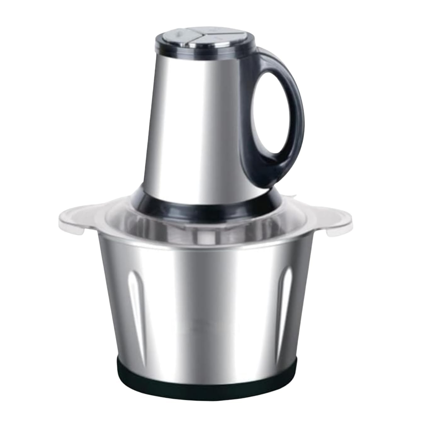 Electric Chopper for Kitchen Use with 3 Attachments, 2 Litre Stainless Steel Meat Mincer, 300W Vegetable Cutter Machine with Garlic Peeler and Egg Whisker, Carrot Grater for Busy Moms.