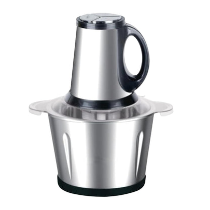 Electric Chopper for Kitchen Use with 3 Attachments, 2 Litre Stainless Steel Meat Mincer, 300W Vegetable Cutter Machine with Garlic Peeler and Egg Whisker, Carrot Grater for Busy Moms.