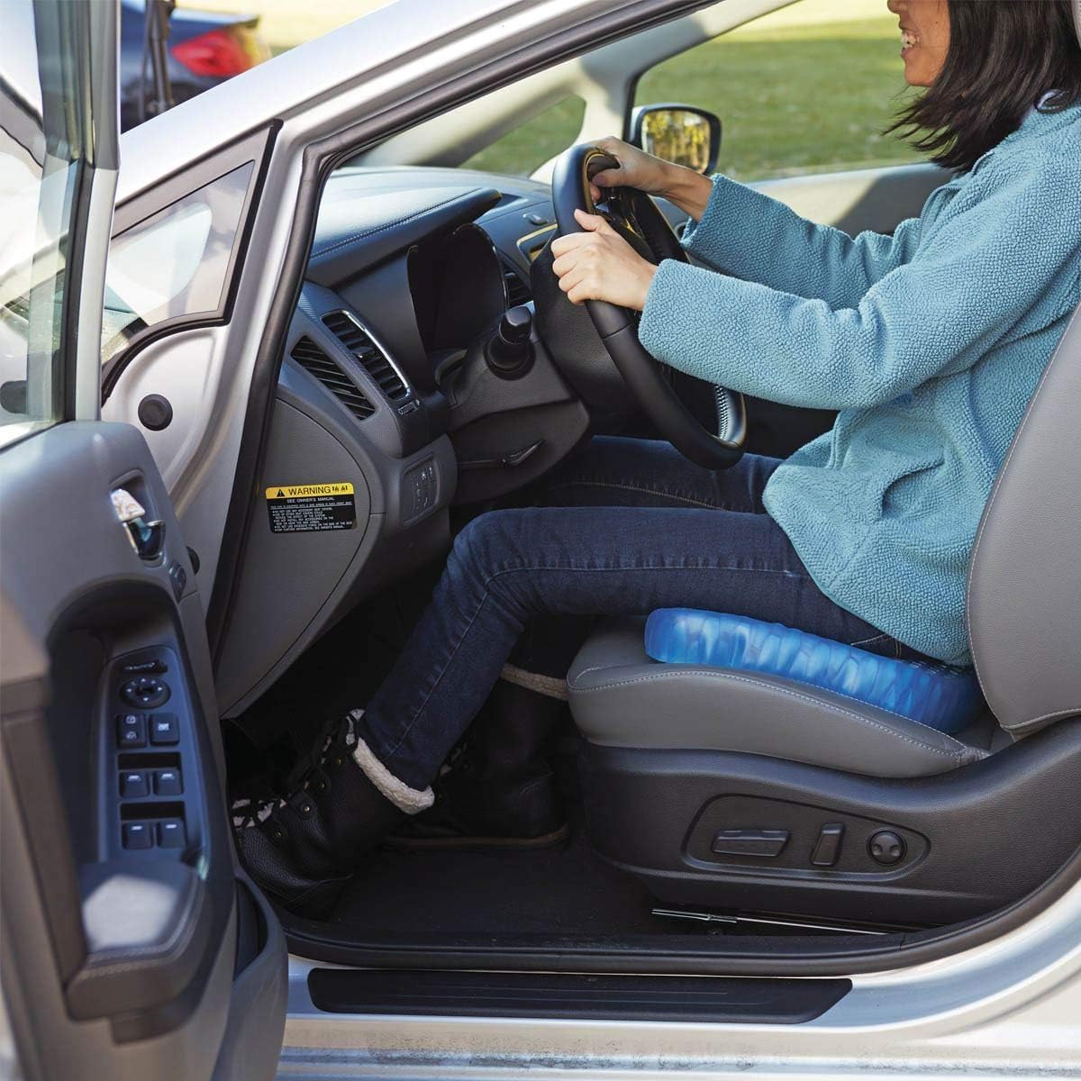 Rubber Gel Soft Egg Cushion Sitter, Soft Breathable Honeycomb Cushion Memory Seat Pillow, Hips Promotes Venting & Good Sitting Posture for Office Chair Car Sitter Wheelchair (1 Pcs)