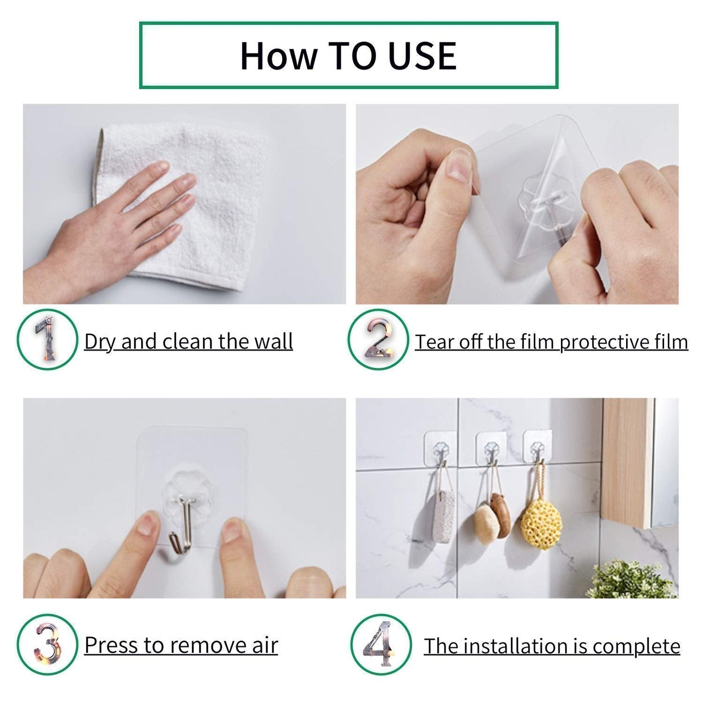 Pack of 10 Transparent Strong Self Adhesive Door Wall Hangers Hooks Suction Waterproof Flower Plastic Strong Rack Sticky Sucker Heavy Load Rack Cup Sucker for Kitchen and Bathroom (10)
