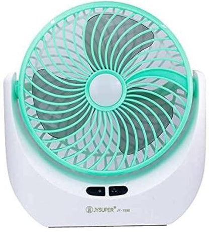Table Fan, Small Portable Desktop Fan with 21 SMD Light Strong Wind, Quiet Operation Personal Mini Fan for Home Office Bedroom Kitchen Table and Desktop USB Fan Assoretd Colour (JY-1880 Fan23)