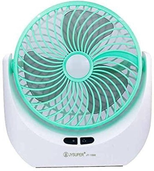 Table Fan, Small Portable Desktop Fan with 21 SMD Light Strong Wind, Quiet Operation Personal Mini Fan for Home Office Bedroom Kitchen Table and Desktop USB Fan Assoretd Colour (JY-1880 Fan23)