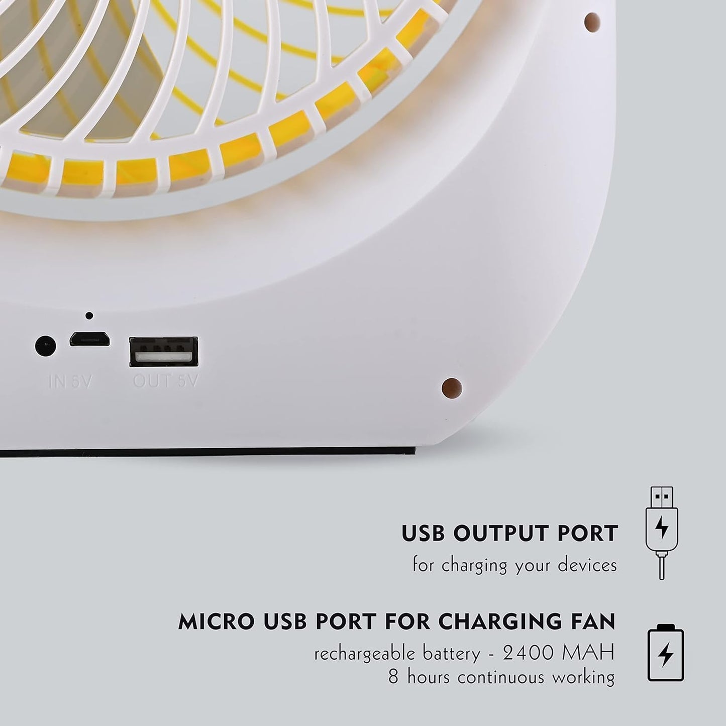 Table Fan, Small Portable Desktop Fan with 21 SMD Light Strong Wind, Quiet Operation Personal Mini Fan for Home Office Bedroom Kitchen Table and Desktop USB Fan Assoretd Colour (JY-1880 Fan23)