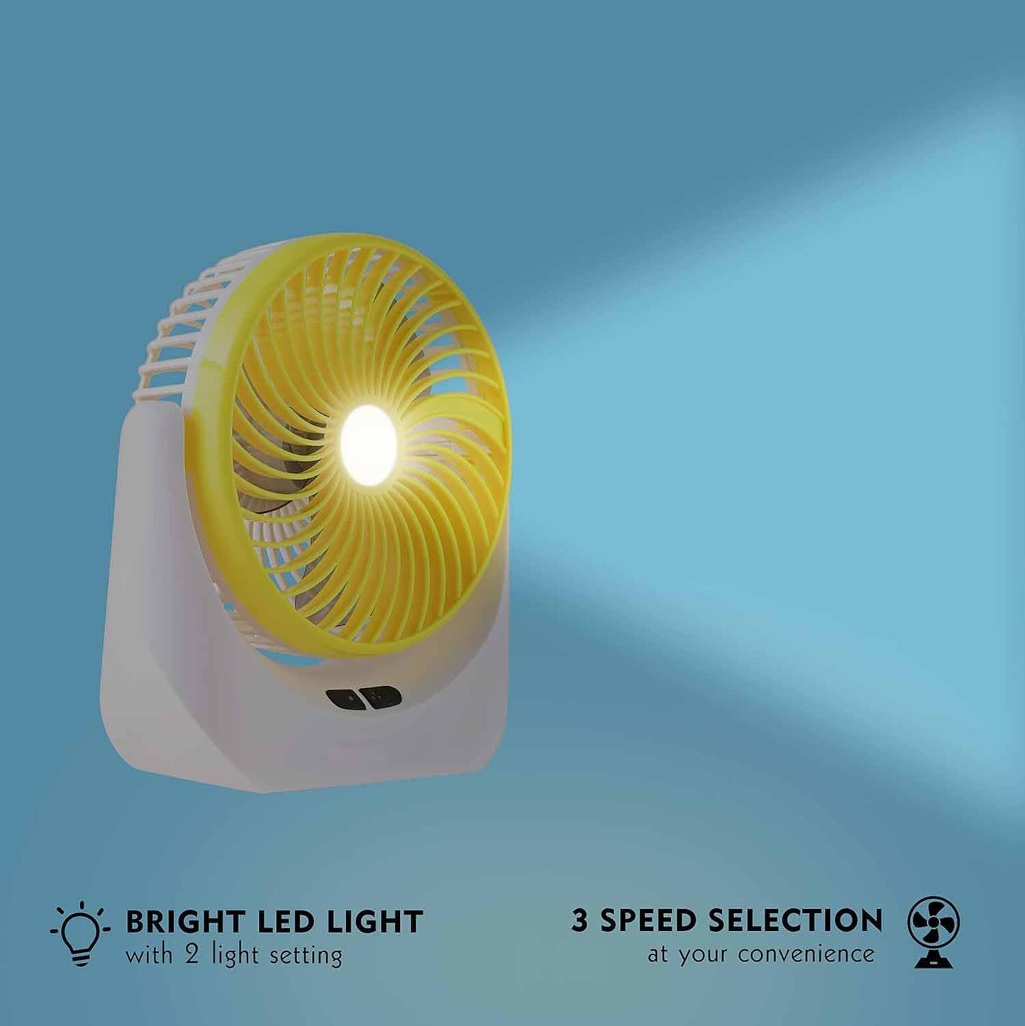 Table Fan, Small Portable Desktop Fan with 21 SMD Light Strong Wind, Quiet Operation Personal Mini Fan for Home Office Bedroom Kitchen Table and Desktop USB Fan Assoretd Colour (JY-1880 Fan23)