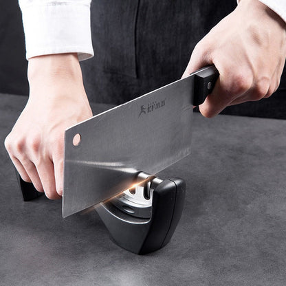 Knife Sharpener/Kitchen Manual Knife Sharpener 3 Stage Sharpening Tools for Ceramic Steel and Knives
