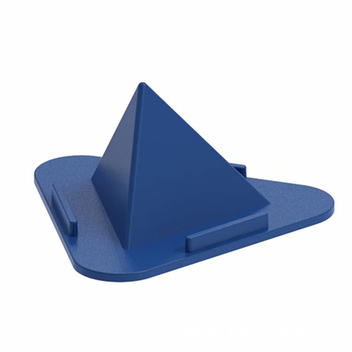 Pack of 5 Portable Three-Sided Triangle Desktop Stand Mobile Phone Pyramid Shape Holder Desktop Stand (Multi Color) (2 Pc)