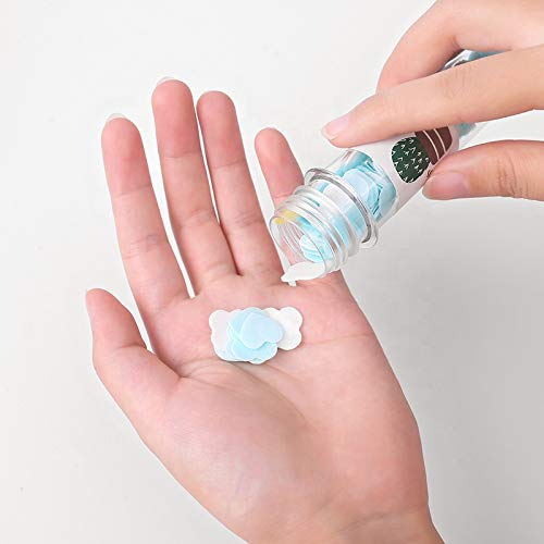 Pack of 2 Flavour Design Apple Shape Bottle Paper Soap Clean Soft Bath For Travel (Pack OF 1)