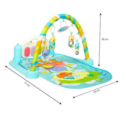 Musical Keyboard Mat Piano Gym Mat Gym & Fitness Rack,Pack Of 1 Set With Animal Sound Effect And Music Mode, Multi-Function Abs High Grade Plastic, Baby.