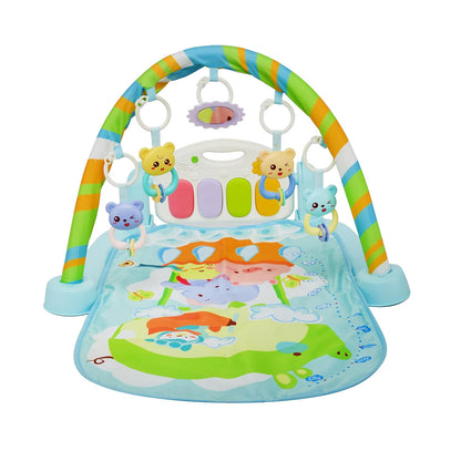 Musical Keyboard Mat Piano Gym Mat Gym & Fitness Rack,Pack Of 1 Set With Animal Sound Effect And Music Mode, Multi-Function Abs High Grade Plastic, Baby.