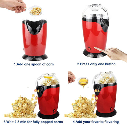 Popcorn Machine and Big Home Use Electric Big Popcorn Machine, Popcorn Maker Making Machine Automatic Popcorn Machine Household Electric Instant Popcorn Maker Stylish Design