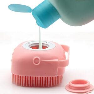 Body Bath Brush, Silicone Soft Cleaning Bath Body Brush with Shampoo Dispenser - Skin Massage Brush Bath Bathroom Accessories [MULTICOLOUR-1 PCS]