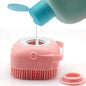 Body Bath Brush, Silicone Soft Cleaning Bath Body Brush with Shampoo Dispenser - Skin Massage Brush Bath Bathroom Accessories [MULTICOLOUR-1 PCS]