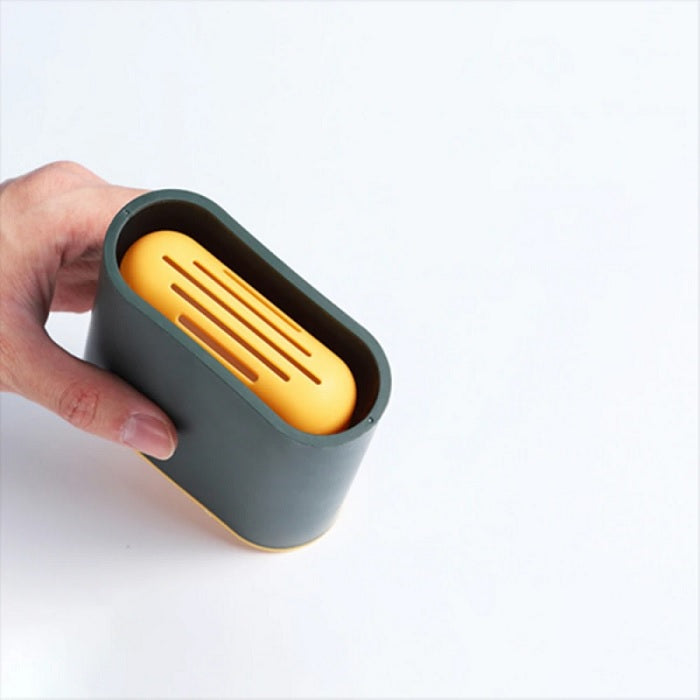 Silicon Toilet Brush with Slim Holder Flex Toilet Brush