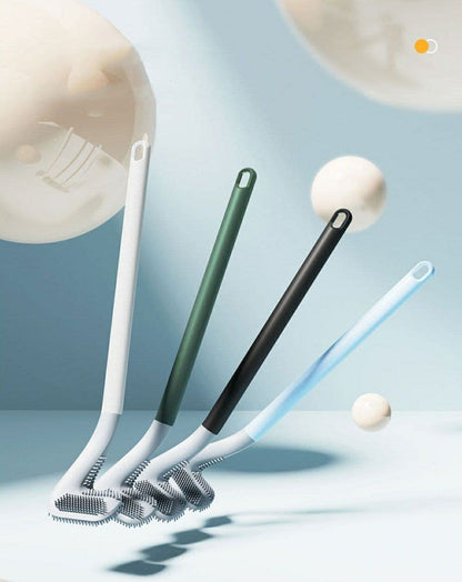 Golf Shape Toilet Brush Cleaner with Hanger Hook, Toilet Bowl Cleaner Brush, No-Slip Long Handle Soft Silico
