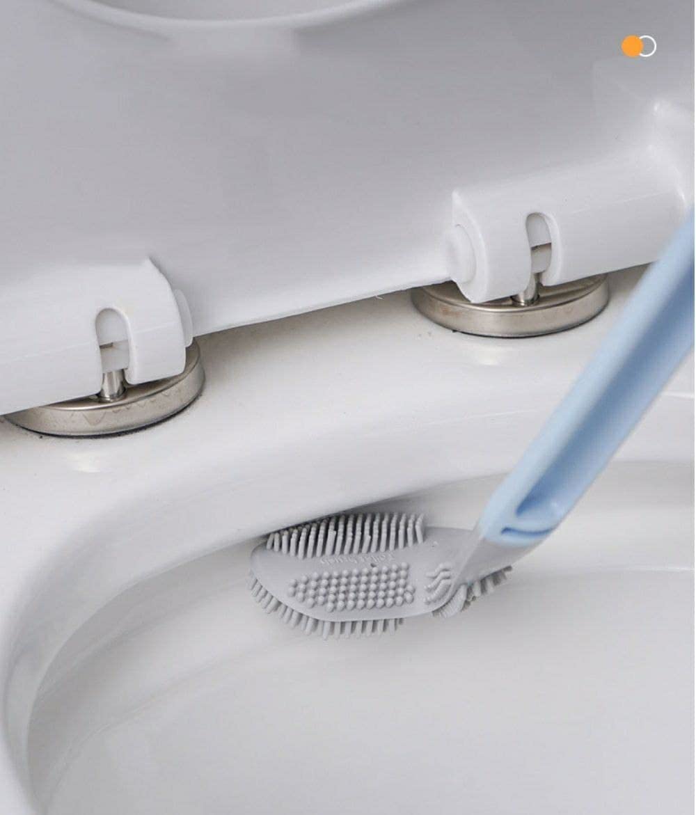 Golf Shape Toilet Brush Cleaner with Hanger Hook, Toilet Bowl Cleaner Brush, No-Slip Long Handle Soft Silico