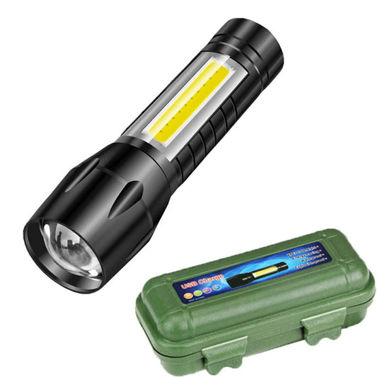 Flashlight + Desk Lamp with Gift box Focus Zoom Torch Light with 3 Modes Adjustable for Emergency and Activities EDC 911
