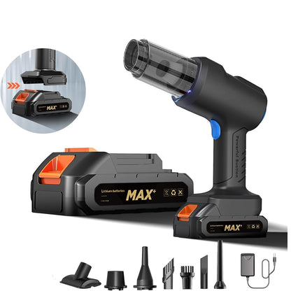 Portable Car Vacuum Cleaner with Blower | USB Rechargeable Wireless Handheld Car Vacuum Cleaner Traveling,Portable,Rechargeable (4in1)