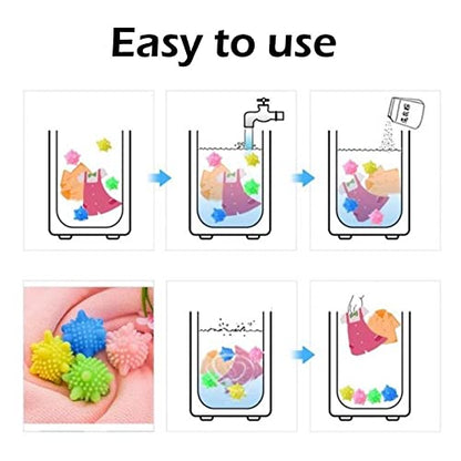 10 Pcs Reusable Washing Machine Winding Laundry Anti-tangle Balls (Set of 2)
